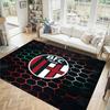 Bologna FC Design Crystal Velvet Carpet Cozy Non?Slip Printed Rug For Bedroom Living Room Entrance