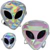 Triangle 3D Alien ET Head Face Designed Message Bag Shoulder Bag Laser Backpack