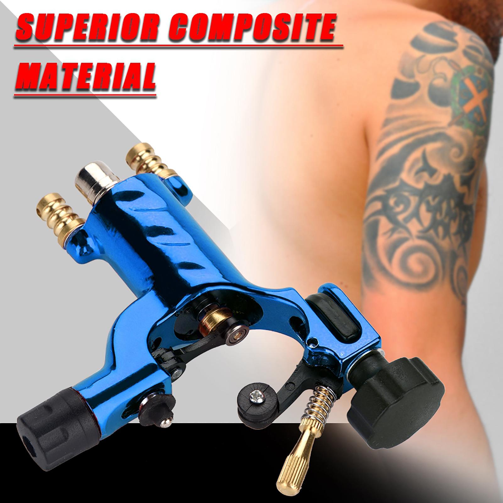 

3 Colors Fashion Rotary Liner Shader Tattoo Machine Strong Motor Gun RCA Cord Artist Acessories Blue синий