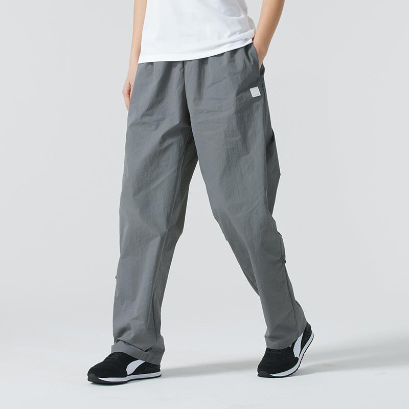 Puma Sports Lifestyle Series Loose Fit Running Fitness Training Straight Leg Knit Pants Women Pants Gray 689301-71