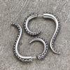 Popular Gothic Octopus Earrings False Spiral Cone Punk Ladies Alloy Earrings