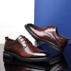 Men's Spring Business Brogue Leather Shoes - Genuine Leather Hollow Sandals