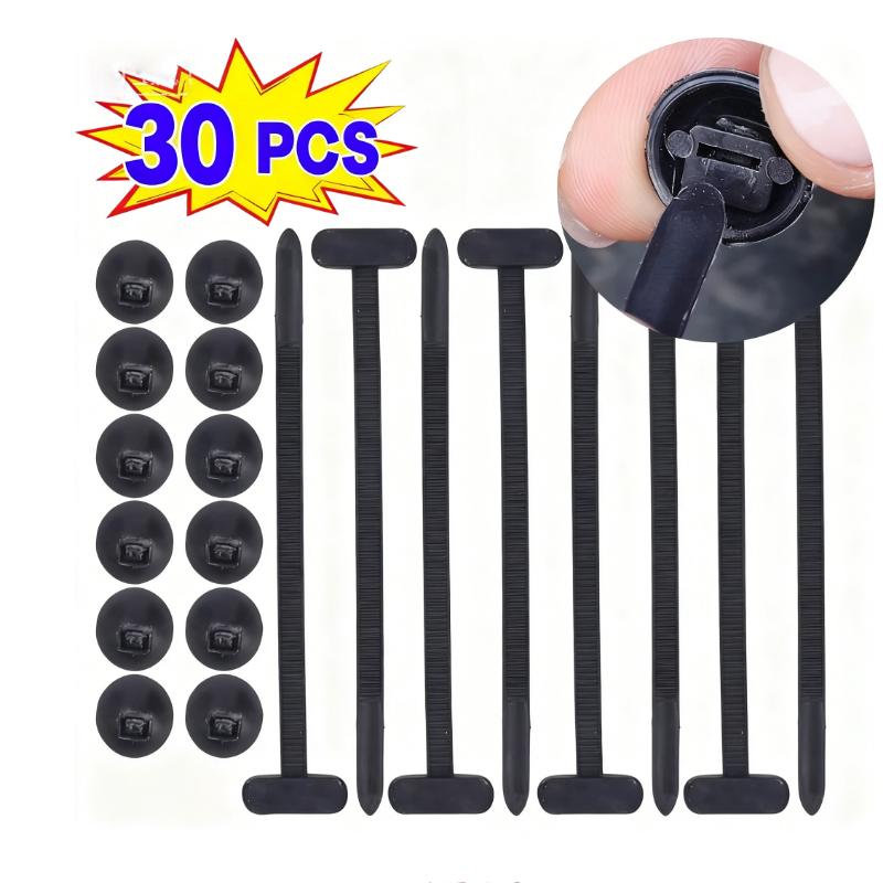 Universal Nylon Cable Tie Buckle Auto Fastener Screw Replacement Clip Car Fender Trunk Engine Guard Panel Wire Management Secure