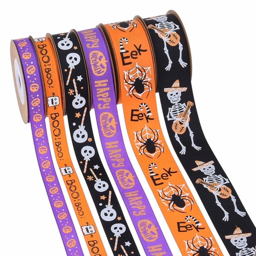 Pumpkin Halloween Decorative Ribbon Bat DIY Ribbon Strips  Party Decor