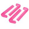 4 db Jégkorcsolya Védő Csúszásgátló Puha Műanyag Állítható Hokikorcsolya Pengevédők Otthon Rózsavörös