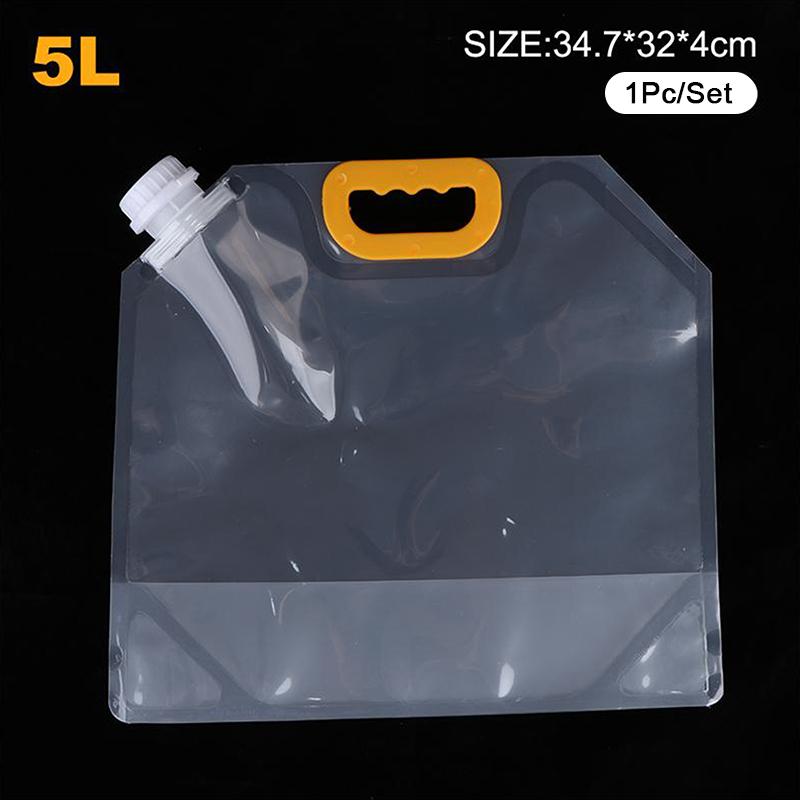 5 Stück 1L-10L Faltbarer Wasserbehälter Wasserspeicherkanister Tasche für Outdoor Camping Wandern Notfall-Überleben