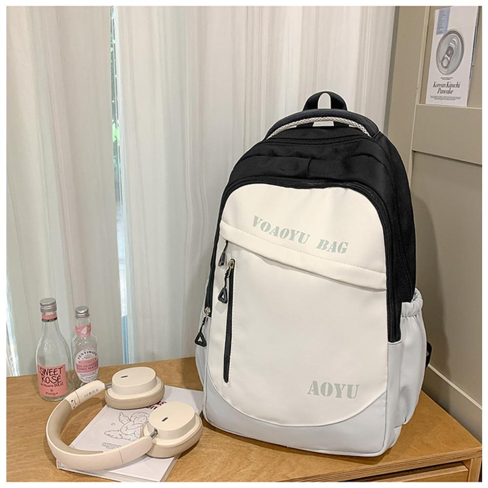 College student backpack high school junior high school trendy brand fashion large capacity couple travel backpack high value student schoolbag