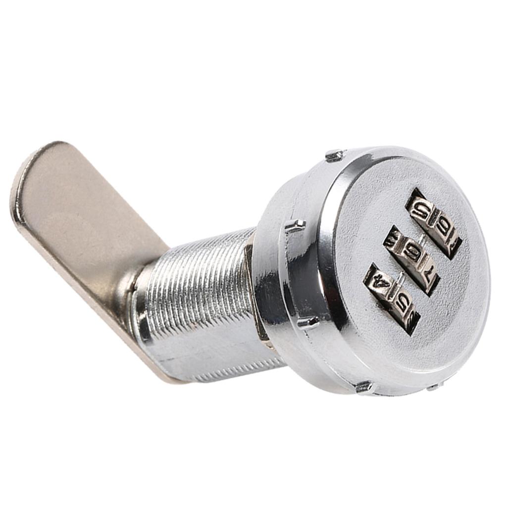 3 Digit   Combination Cam Cabinet Silver Zinc Alloy Convenient Password Security  D Lock #1