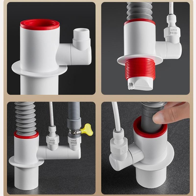 Upgrades Reverse Flows  Prevention Valves Adapter Easy To Install Not  Return Valves Joint ABS Silicone for Washing Machines