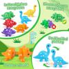 Montessori Dinosaur Matching Toy Number/Alphabet Color Sorting Fine Motor Skill Sensory Toy for Toddlers Party Game Chrisms Gift