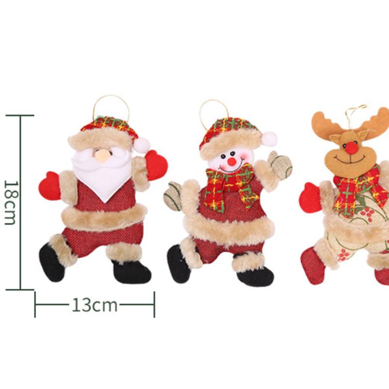 Christmas Decorations, Christmas Tree Accessories, Christmas Figurines, Dancing Elders, Snowmen, Deer, Bears, Fabric Dolls, Small Pendant Gifts