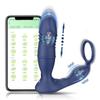 4in1 Thrusting Vibrating Anal Vibrator Prostate Massager Cock Ring Anal Plug G Spot Massager Male Sex Toys for Men Women Couples