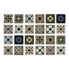 24pcs Mandala Wall Stickers Kitchen Self-Adhesive Waterproof Tile Stickers Bathroom Decor Moroccan Pvc Decal