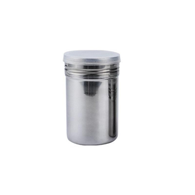 Stainless Steel Coffee Shaker Sifter with Lid Flour Sugar Salt Shaker Icing Mesh Sifter BBQ Seasoning Bottle Kitchen Supplies