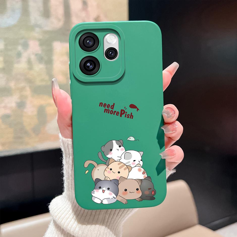 Case For Oppo Reno15 Pro Reno15F Cute Cartoon Dinosaur Silicone Protective Bumper Cover For OppoReno15 15Pro Anti Scratch Fundas
