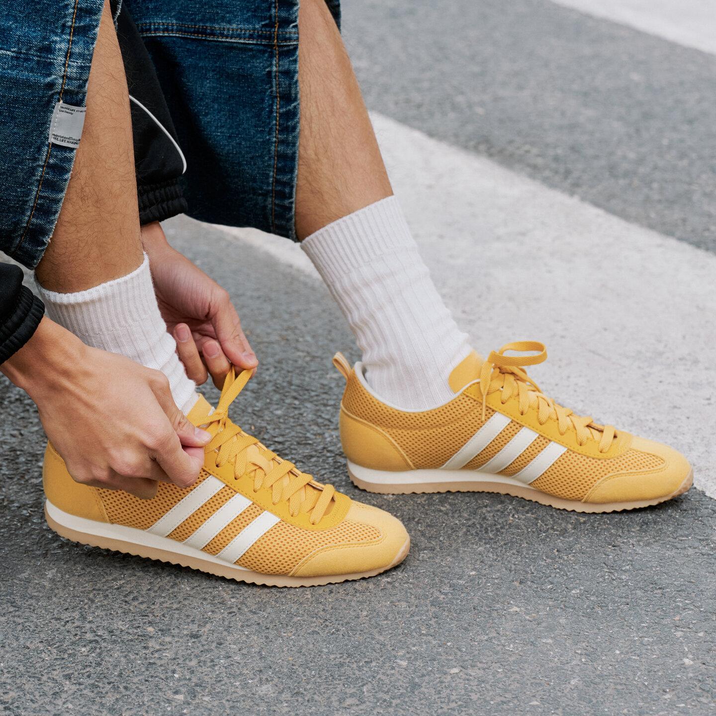 Adidas Neo VS JOG 2.0 Textile, Synthetic Leather Low top Casual Shoes 35.5
