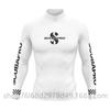 Mens UV Protection Rash Guard Long Sleeve Wetsuit Top Snorkeling Diving Surfing Water Sports Quick Dry Neoprene