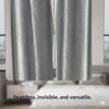 Magnetic Curtain Clips 2 Pair Strong Magnetic Nail Free Blackout Fasteners for Kids Room Window Decoration