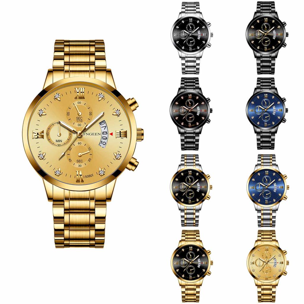 Men's Waterproof Luminous Running Alarm Clock Watch