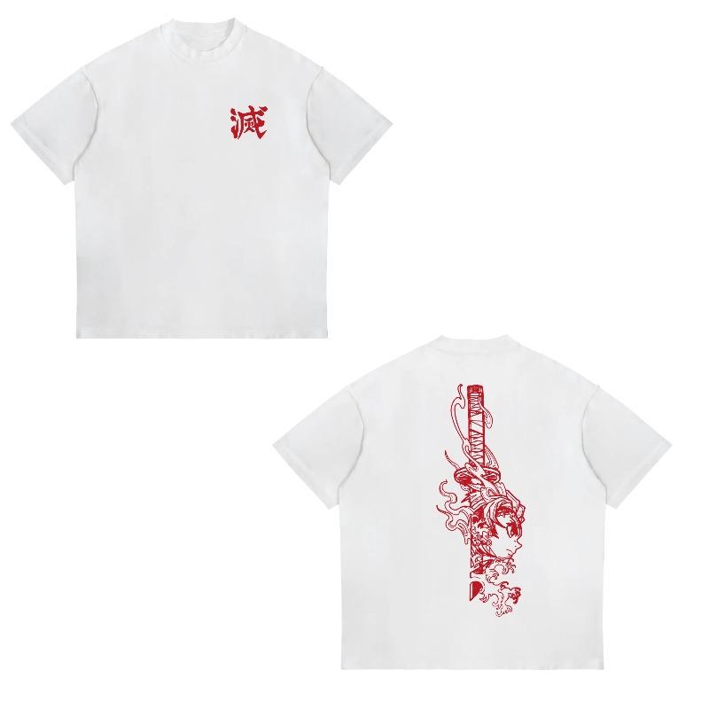 Demon Slayer Blade Charcoal Jiro Extra Large Mens SpringSummer New Product Casual Mens and Womens Tshirt