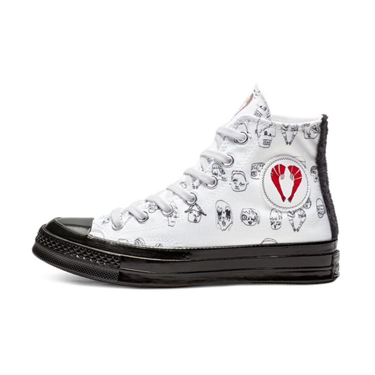 

Converse Высокие белые черные женские кроссовки Shrimps x Chuck 70 563839C