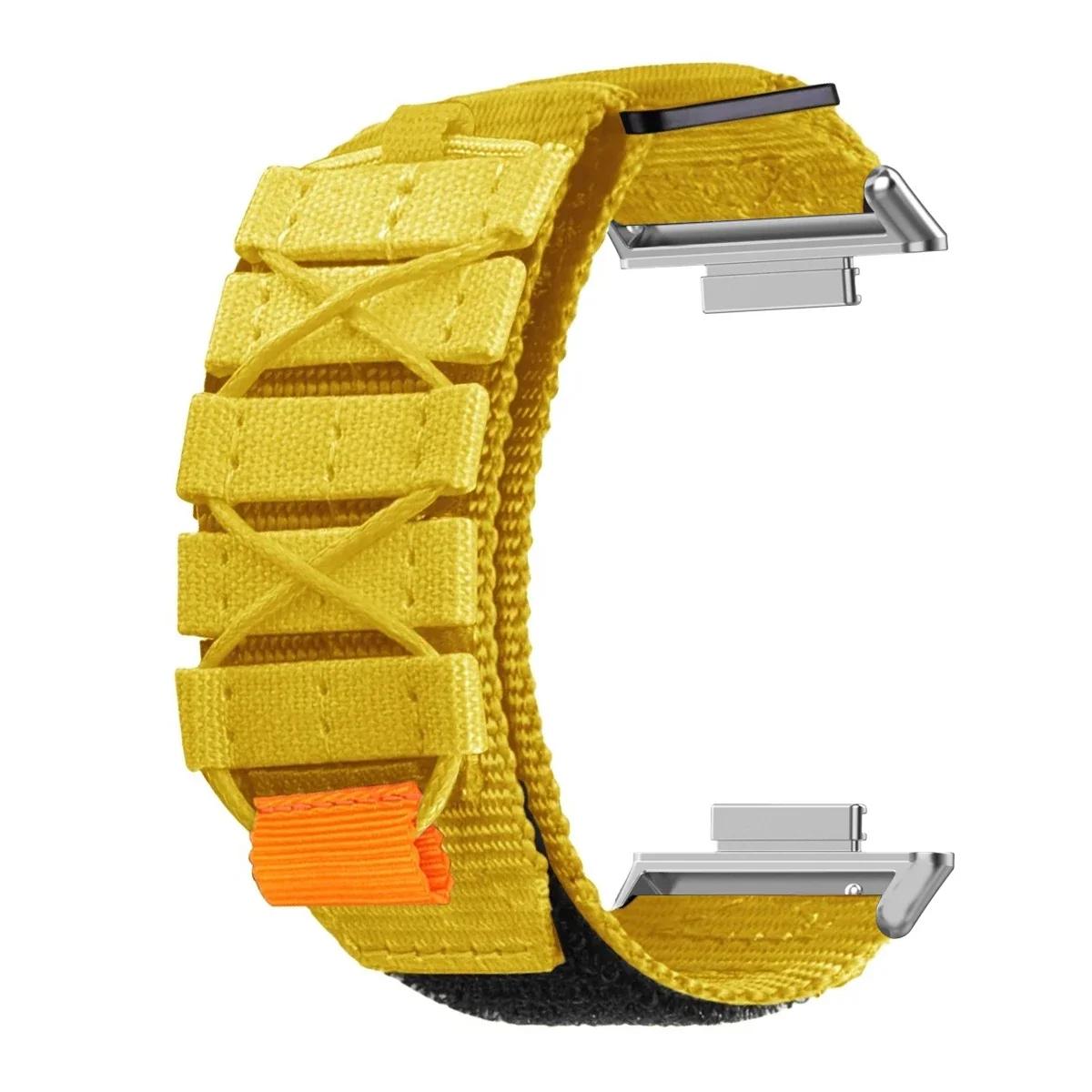 

Тактический альпийский спортивный ремешок для Huawei Watch Fit 3, ремешок для часов, браслет для Huawei Watch Fit2 Fit1, нейлоновые спортивные сменные аксессуары For Huawei Watch Fit 3 жёлтый