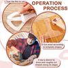 AEE4-3 Pcs Cutting Board Handle Template Charcuterie Template Angled Curvy Tracing Stencils