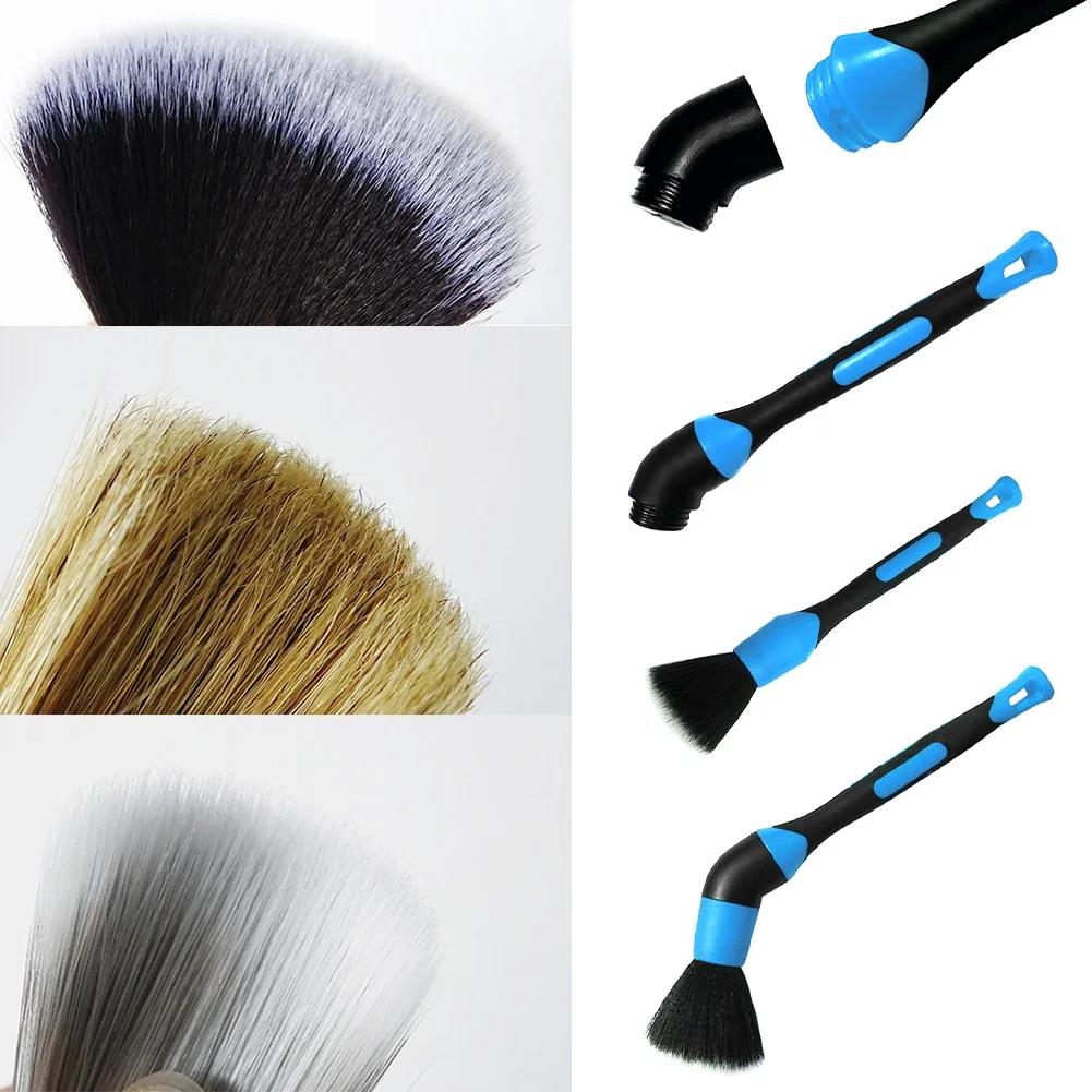 Universal Car Interior Detail Cleaning Brush 4 Styles Elbow Sweeping Tools Dashboard Air Outlet Wheel Rim Washing Brushes