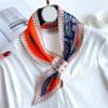 Striped Silk Scarf Imitation Long Diagonal Plaid Perfect For Spring Summer