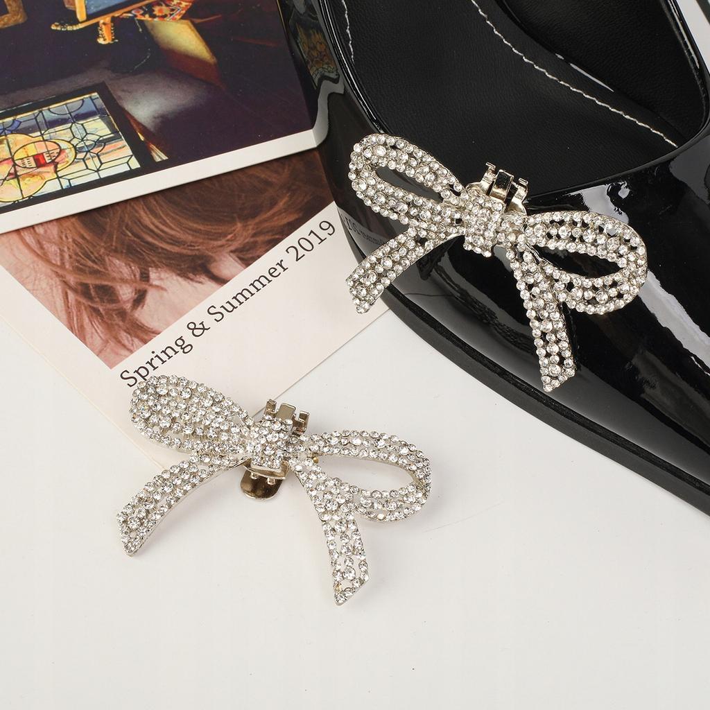 BOWS rhinestones for shoes CLIPS for high heels elegant DECORATIONS for shoes