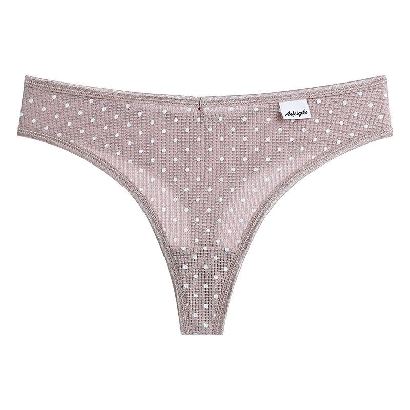 Comfort Polka Dot Briefs Sexy Underwear Women Panties Sex Thong