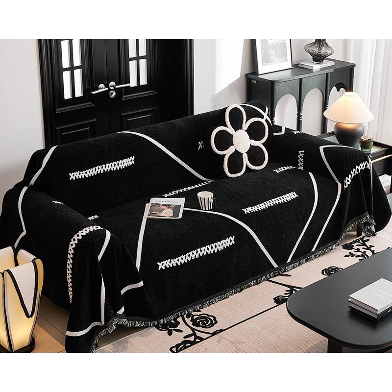 Einfaches modernes Sofa-Handtuch Chenille Anti-Katzenkratzbezug Abdeckung für alle Jahreszeiten Ledersofa Kissen Spezialbezug Decke