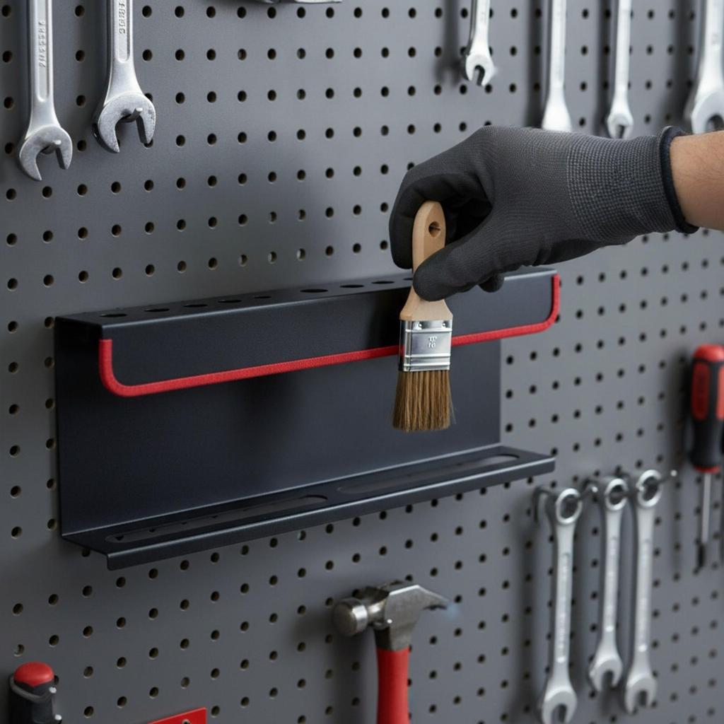 Carbon-Steel Storage Rack Sturdy Spray Bottle Holder Long-Lasting for Workshop