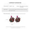 Colorful Rice Beads Embroidered Flower Earrings for Women Unique Design Drop Earring Retro Delicate Luxury Designer Jewelry