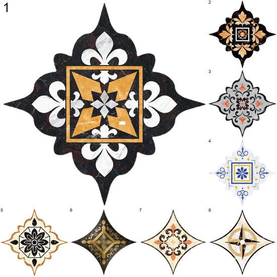 36Pcs Decals Vintage Multipurpose PVC Retro Self-adhesive Floor Stickers for Living Room