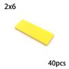 2x6 Dots Creative Size MOC Building Blocks Smooth Thin Flat Tile Figure Educational Bricks Compatible 69729 Toys for Kid