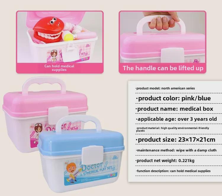 Kids' Doctor Toy Set with Medical Tools and Storage Box
