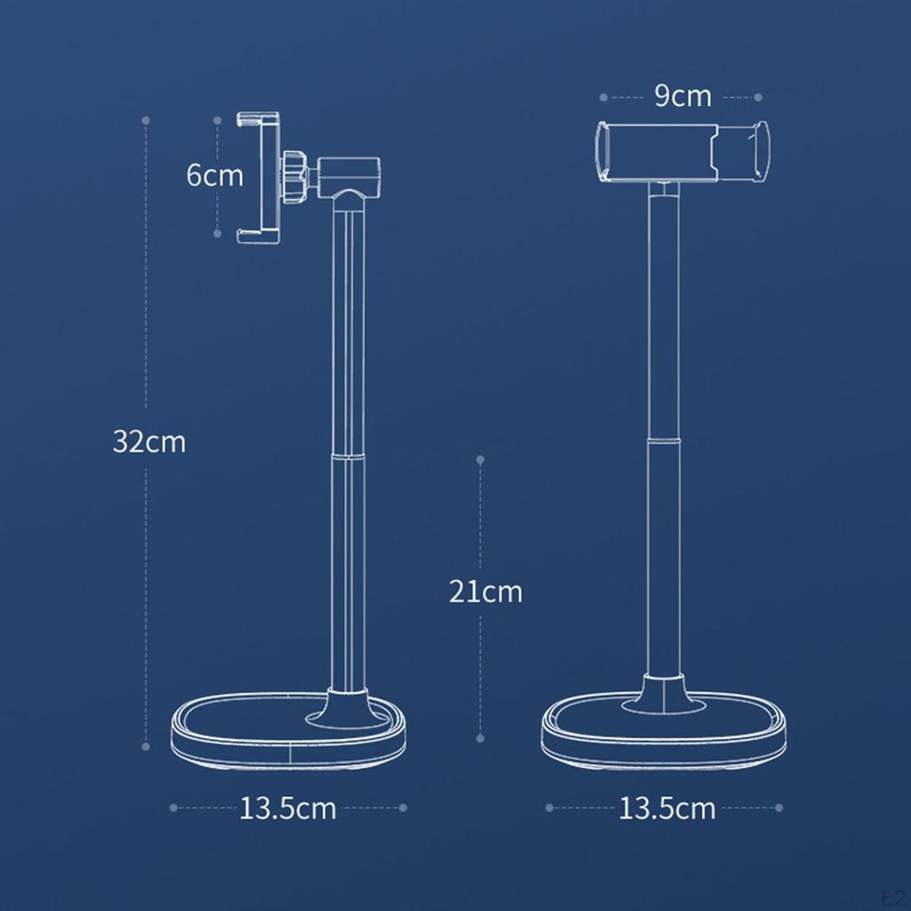 Drehbarer Handyhalter Verstellbarer Ständer Schreibtisch Tragbar Geschenk Aluminiumlegierung Mobiltelefon