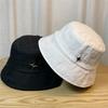 New Hat Womens Fisherman Hat Fashion Casual Metal Logo Shade Hat Bucket