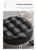 Silent Mobile Beauty Stool with Universal Wheels - Multifunctional, Low-Profile, Round Design for Home or Studio Use.
