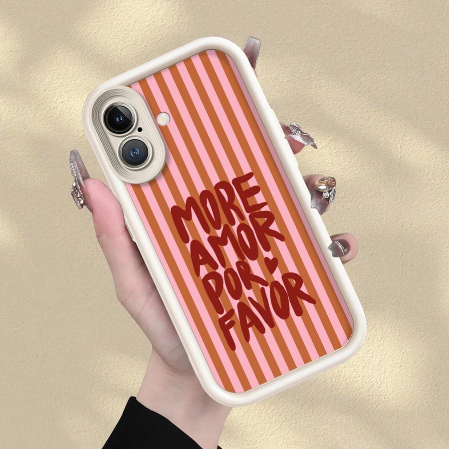 

Case for iPhone 17 Pro Max 14 13 17e 16 11 15 Plus Air 12 Pro Phone Cover Love Heart More Amor Por Favor iPhone 13