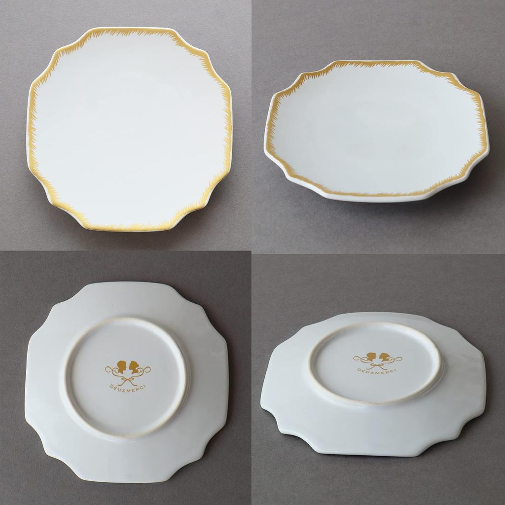 Dolce duo White Dinnerware Set Includes Large and Medium Gift Cake and Side Perfect for Weddings and 5-Piece (HN-1251) - Plates, Plates, Plates,