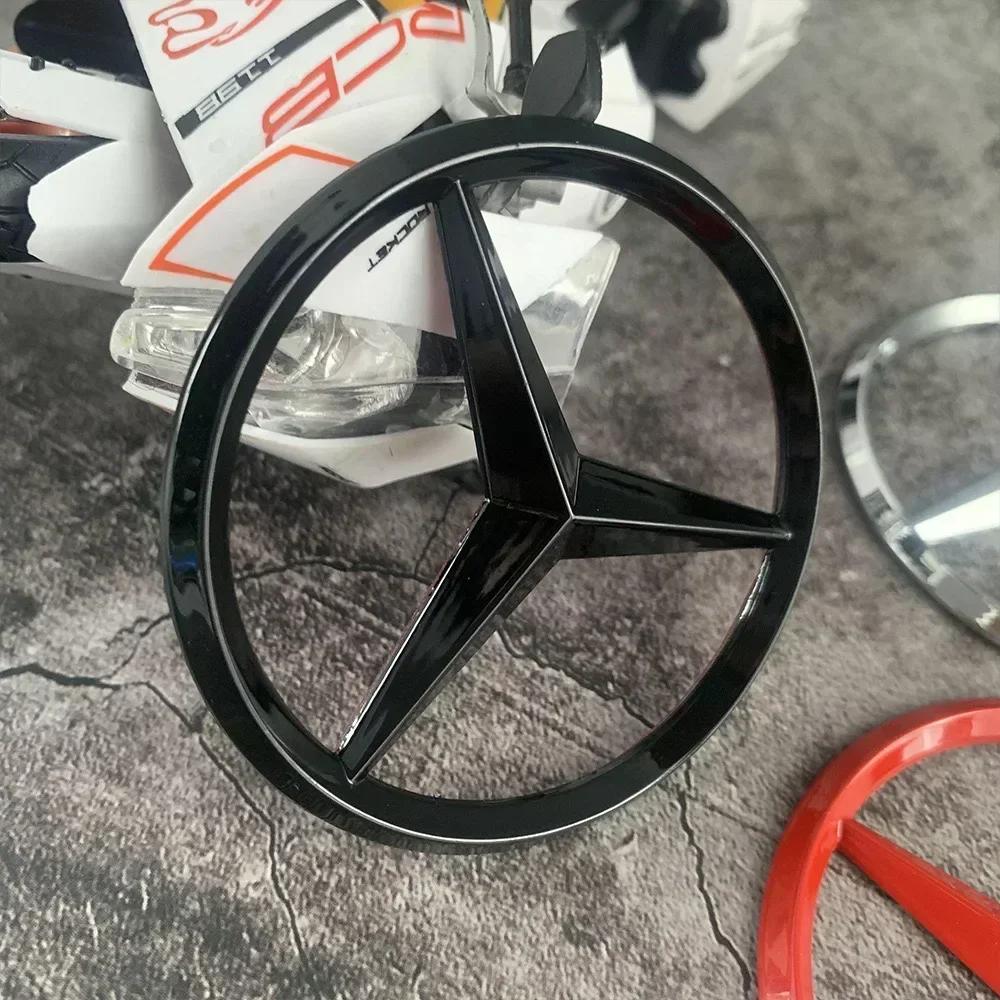70mm 3D Metal Car Styling Engine Badge Decoration Hood Emblem Sticker for Mercedes Benz E C G M R S Class W176 W204 W212 GLC CLA ILNOP1