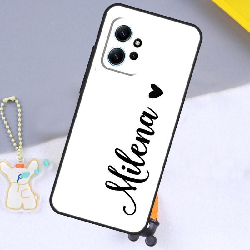 PERSONALISED NAMES CUSTOM WEDDING For Xiaomi Redmi 12 9C 10C 12C 13C Case For Redmi Note 12 Pro 11 8 9 10 Pro 9S 10S 11S 12S