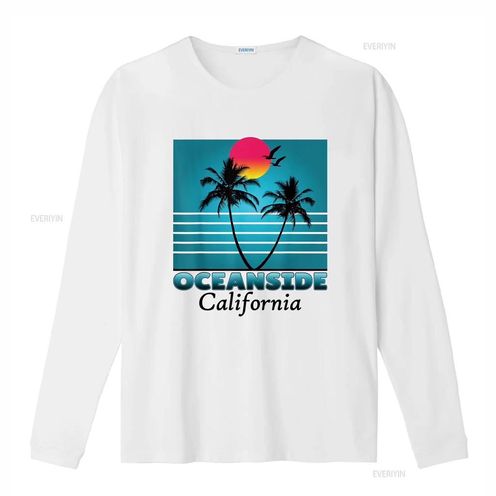 Oceanside Kalifornien CA Sommer Souvenirs T-Shirt vintage Gewaschen Stilvolle Designerbekleidung Dehnbar homme Leicht Vielseitig