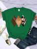 Kawaii Woman TShirts Cowboy Style Pattern Printed Short Sleeve Breathable ONeck Soft Tee Shirts Summer Street Female Clothes