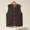 Women Fleece Vest Senior Thick Warm Sleeveless Waistcoat For Autumn Winter