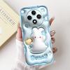 For OPPO Reno 12F 5G Case CPH2637 Lovely Panda Rabbit Liquid Silicone Durable Back Cover For OPPO Reno12F Reno12 FS F27 5G Coque