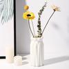 Blumenvase Hohe Haltbarkeit Geometrisches Design Glatte Kante Anti-Rutsch-Boden Bruchsicher Umweltfreundlich Blumenbehälter Tischvase Dekoration Haushaltswaren