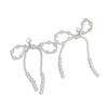 1 Pair Lovely Bowknot Phone Pendant Beaded Keyrings Bag Accessory Elegant Bag Ornament Shoe Pendant for Any Occasion